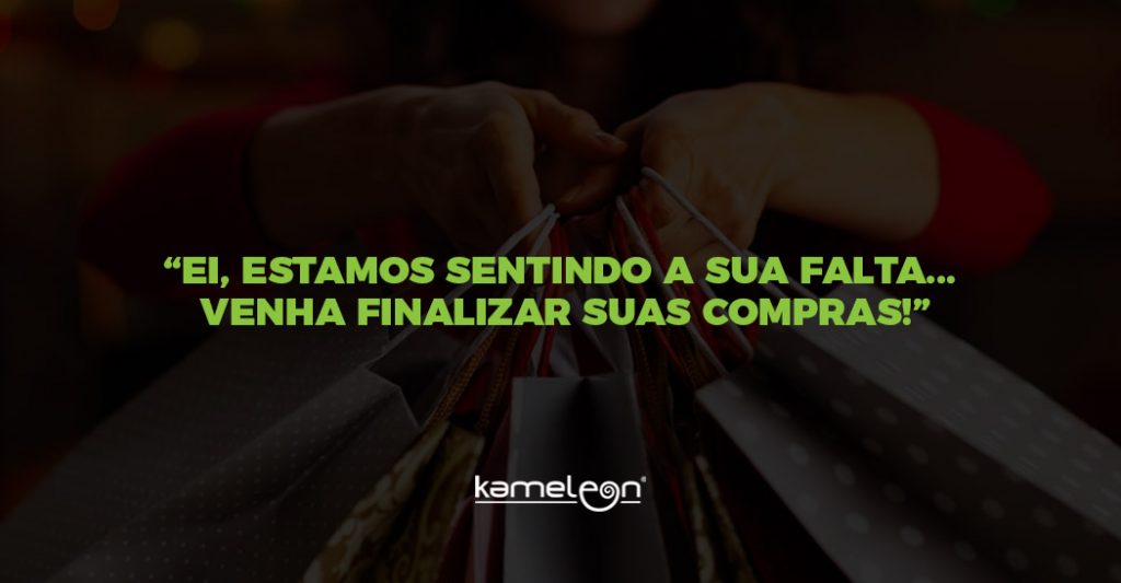 Ei estamos sentindo a sua falta Venha finalizar suas compras